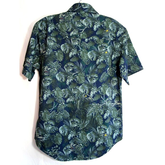 RSVLTS Jurassic Park Clever Girl Kunuflex Short Sleeve Button Down Shirt XS NWT - Picture 2 of 8
